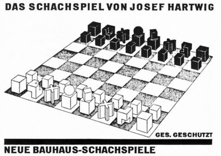 Chess Set by Man Ray. Bauhaus Movement