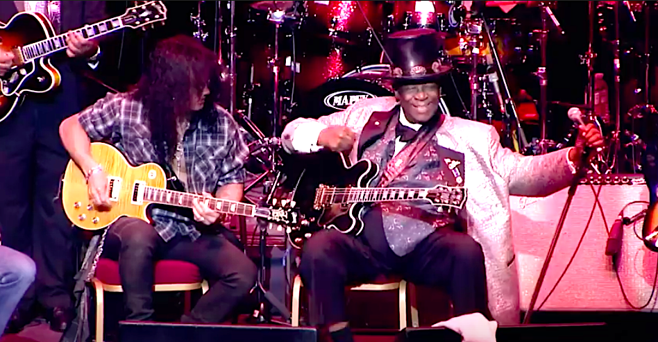 B.B. King Plays "The Thrill Is Gone" With Slash, Ron Wood & Other ...