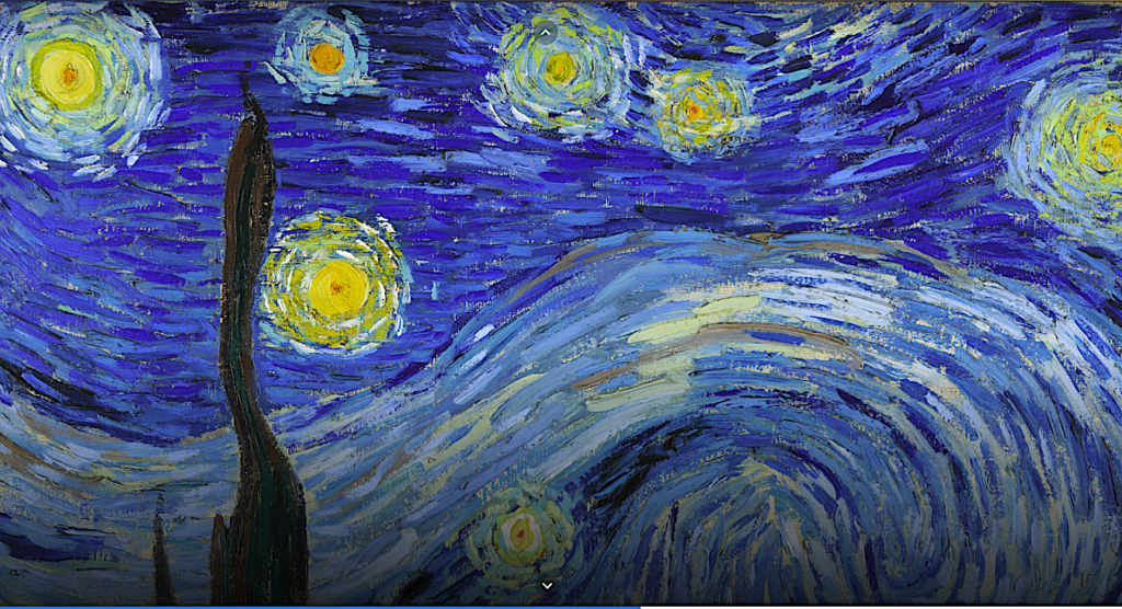 Zoom Into a Super High Resolution Photo of Van Gogh's