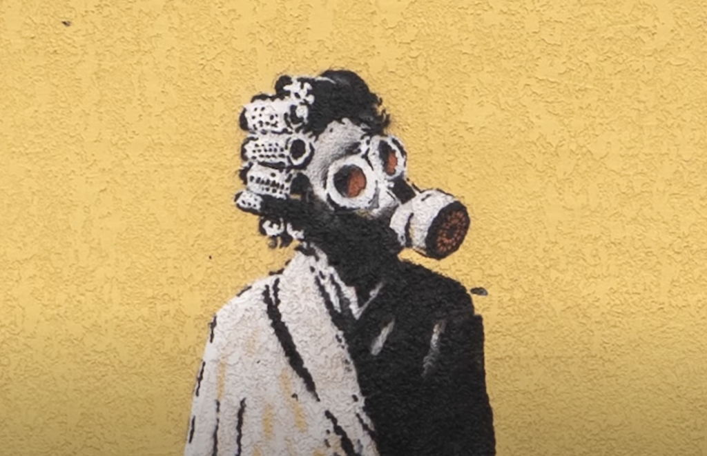 Banksy Spray Paints Murals in War-Torn Ukraine