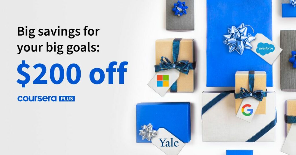Coursera Presents $200 Off of Coursera Plus (Till January 14), Giving You Limitless Entry to Programs & Certificates