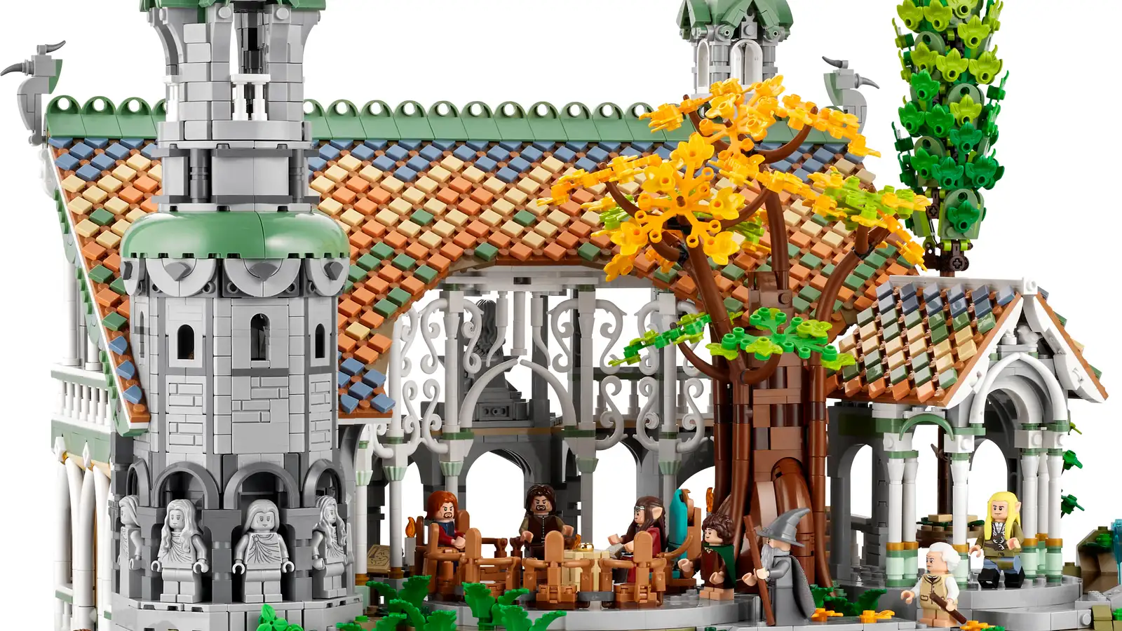 Lego imagine le pays de Rivendell du Seigneur des Anneaux avec un set géant  de 6167 pièces