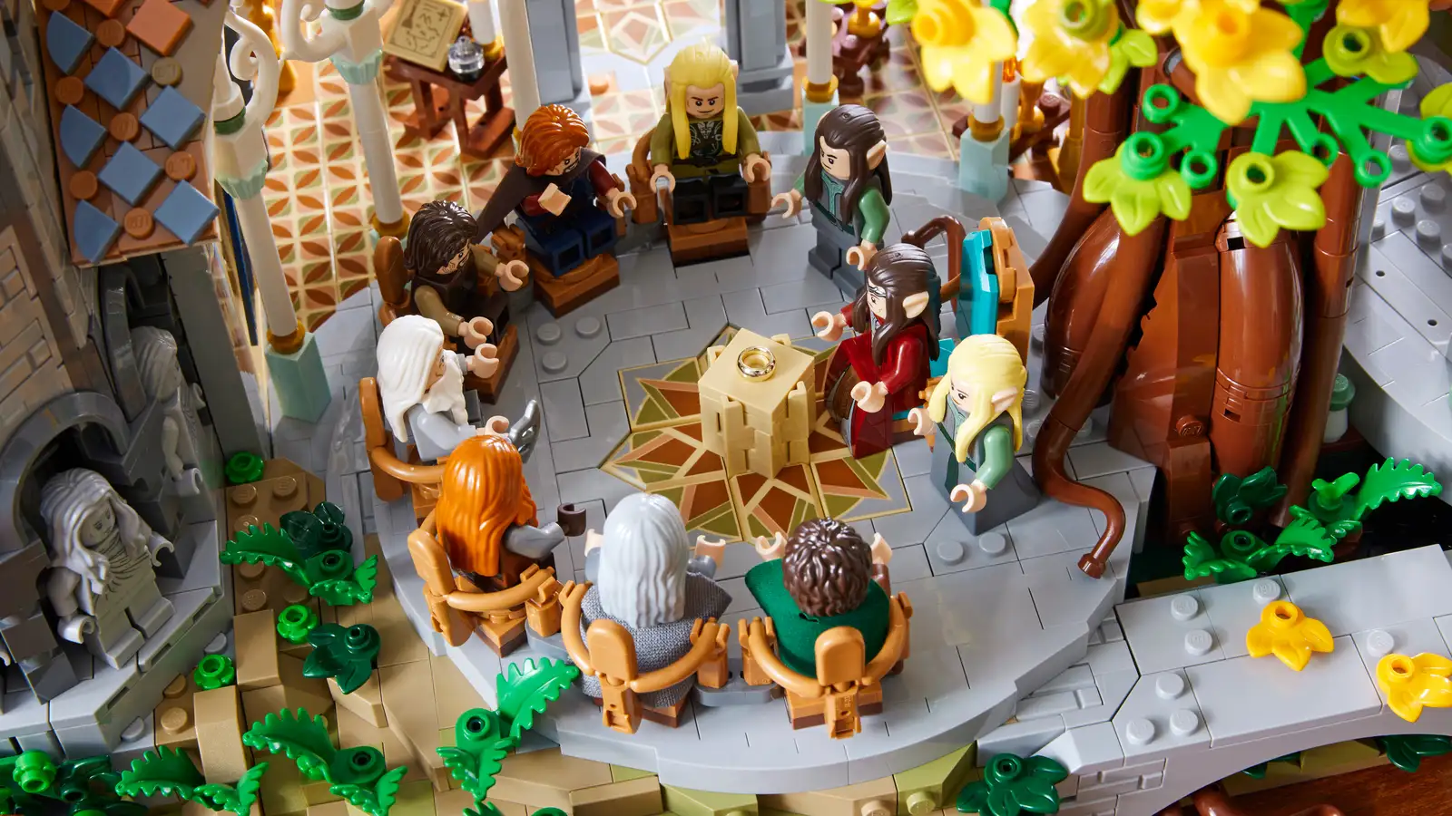 Lego imagine le pays de Rivendell du Seigneur des Anneaux avec un set géant  de 6167 pièces