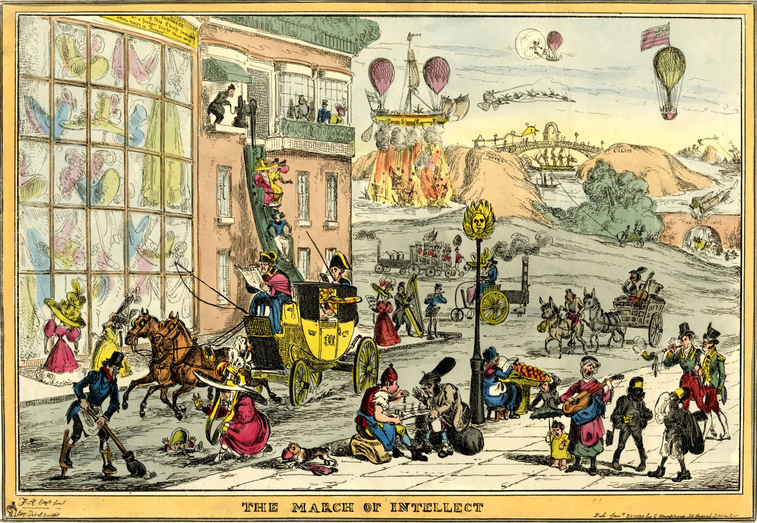 "THE MARCH OF INTELLECT", OS CARTOONS QUE SATIRIZAM A CRENÇA NO PROGRESSO TECNOLÓGICO EM 1820 march 3