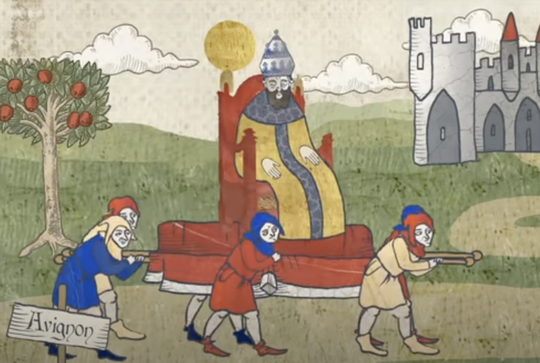 When There Were Three Popes at Once: An Animated Video Drawn in the Style of Medieval Illuminated Manuscript