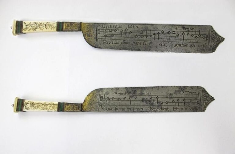 Renaissance Knives Had Music Engraved on the Blades & Now You Can Hear the Songs Performed by Modern Singers