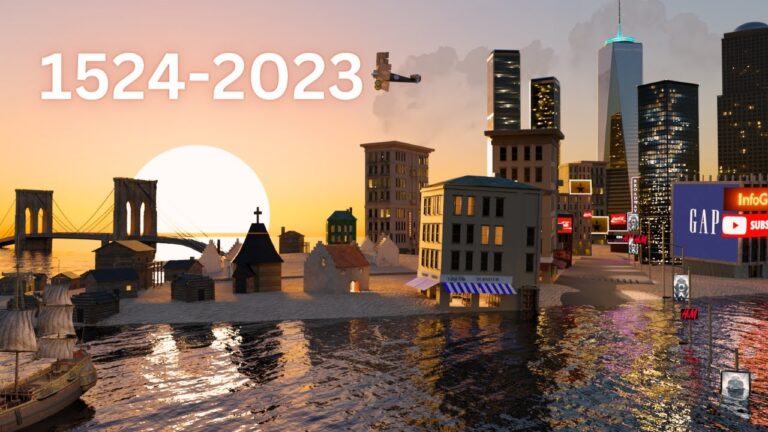 A 3D Animation Shows the Evolution of New York City (1524 — 2023)