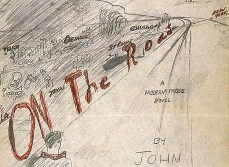 Jack Kerouac’s Hand-Drawn Cover for On the Road (1952)