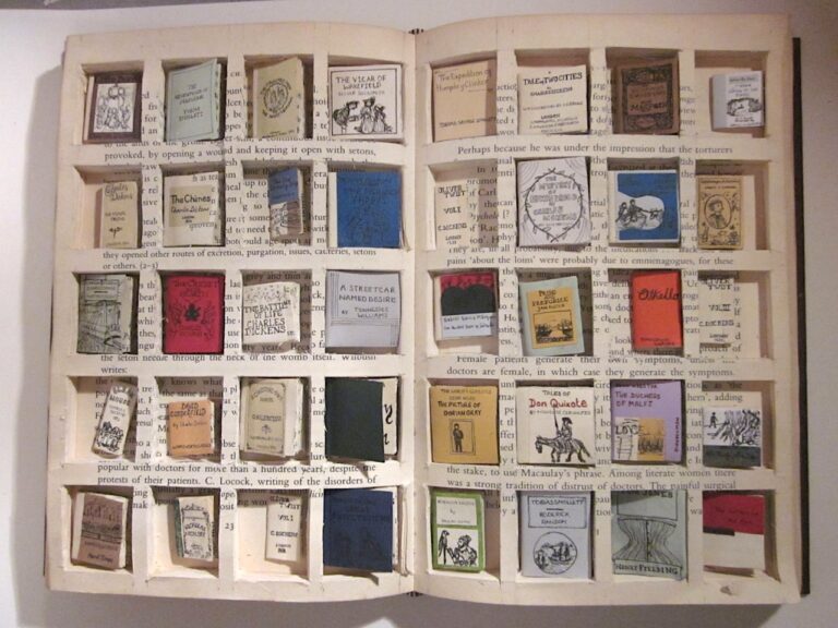 An Illustrator Creates a Kindle for Charles Dickens, Placing 40 Miniature Classics within a Large Portable Book