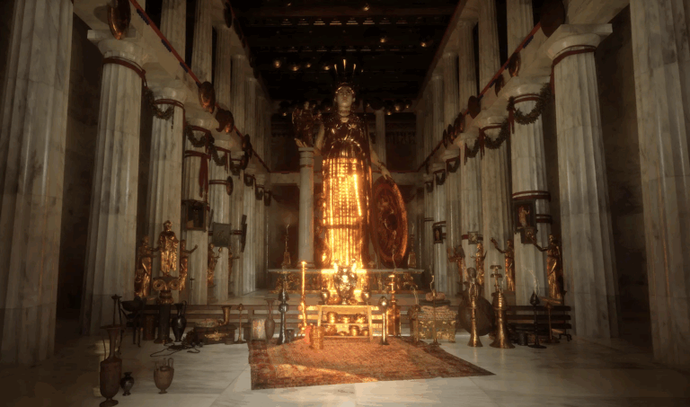 A 3D Model Reveals What the Parthenon and Its Interior Looked Like 2,500 Years Ago