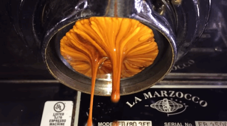 The Life & Death of an Espresso Shot in Super Slow Motion