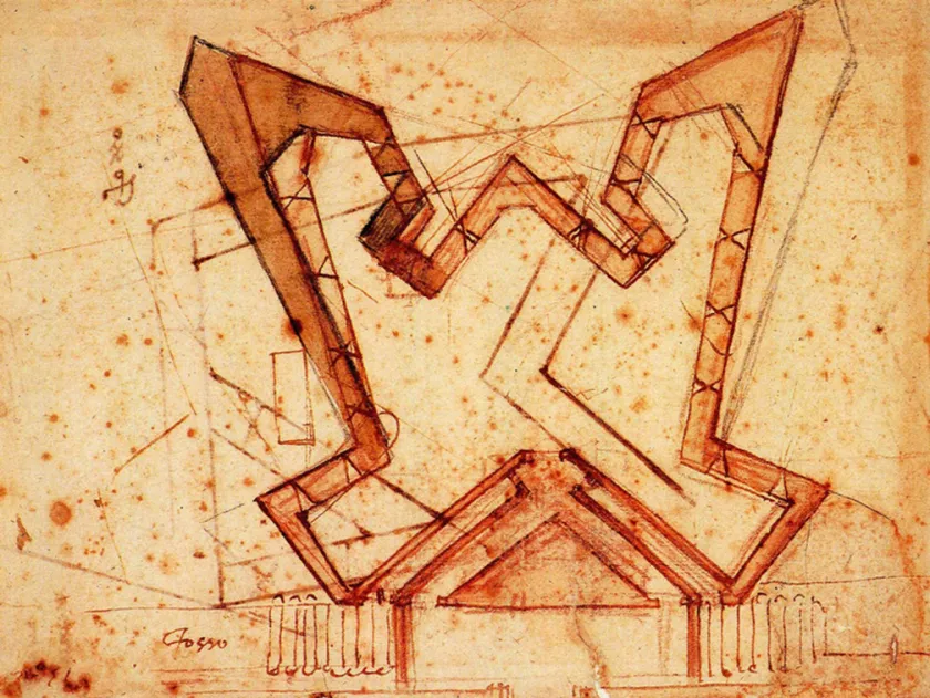 When Michelangelo Created Artistic Designs for Military Fortifications to Protect Florence (1529-1530)