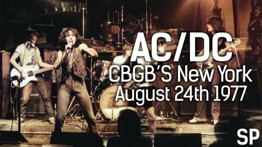 AC/DC Plays a Short Gig at CBGB in 1977: Hear Metal Being Played on Punk's Hallowed Grounds