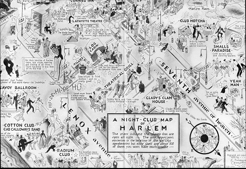 A 1932 Illustrated Map of Harlem's Night Clubs: From the Cotton Club to the Savoy Ballroom | Open Culture