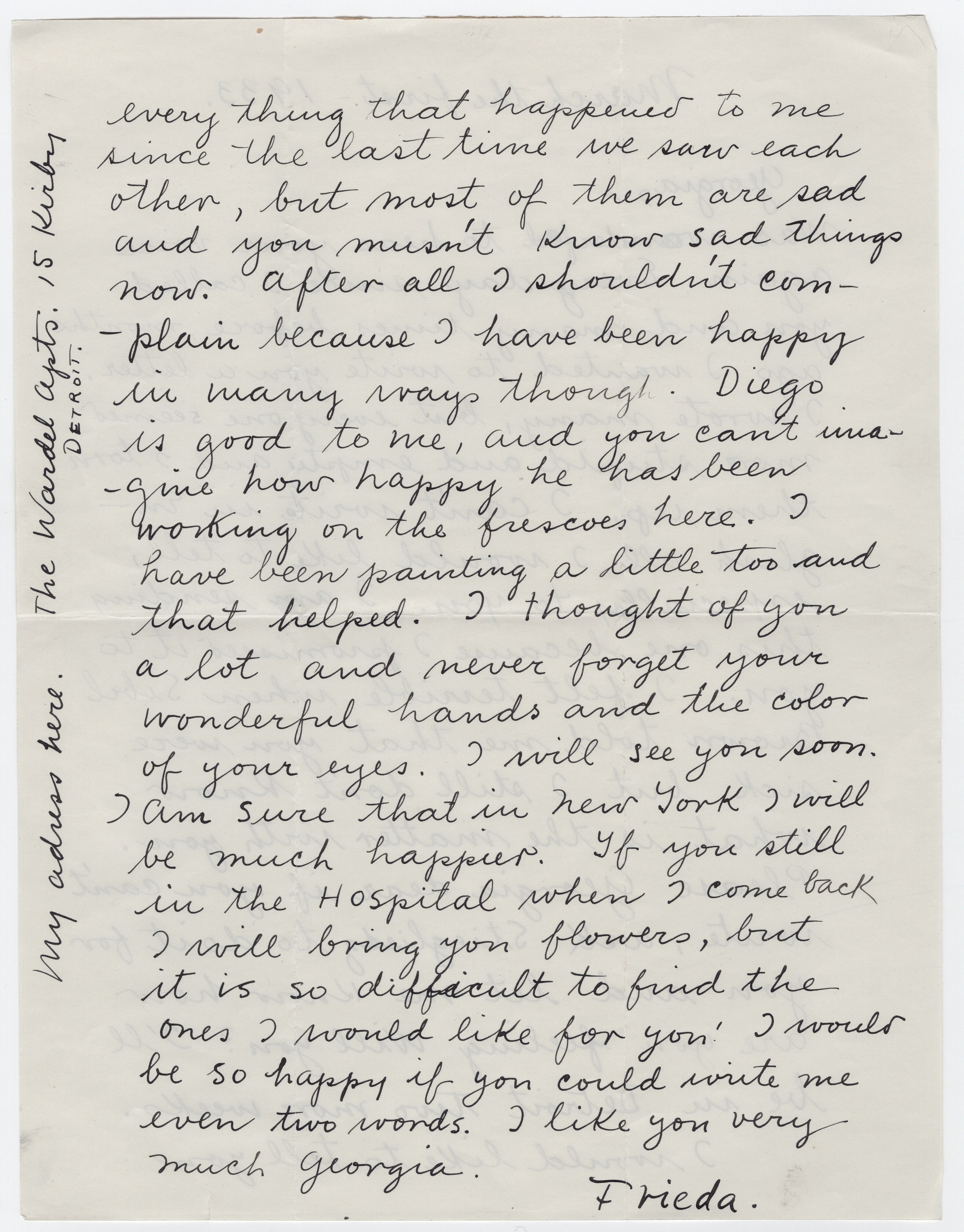 Frida Kahlo Writes A Personal Letter To Georgia O Keeffe After O