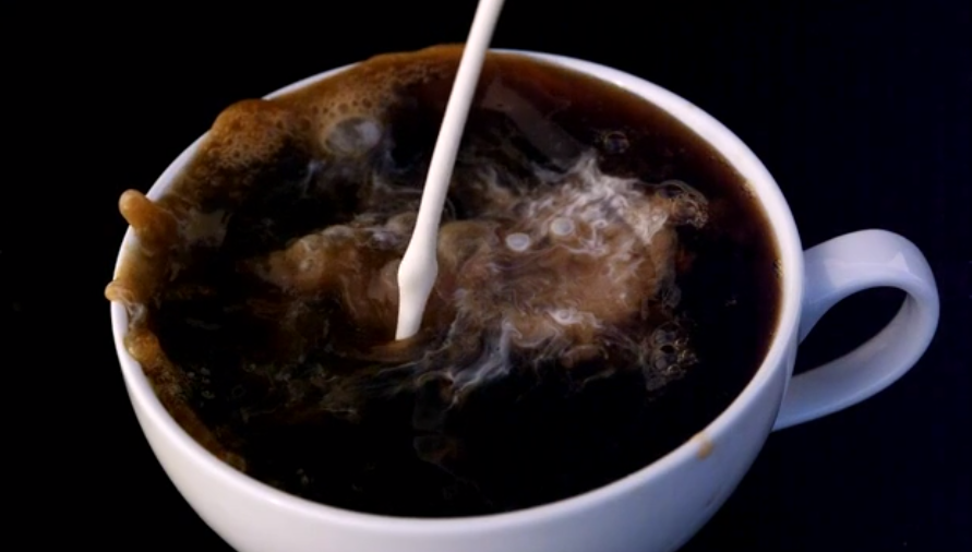 The (Beautiful) Physics of Adding Cream to Your Coffee Open Culture
