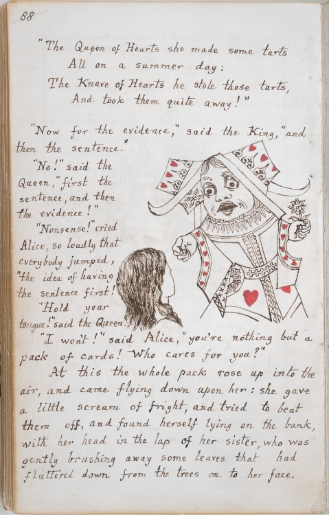 The Original Alices Adventures In Wonderland Manuscript Handwritten And Illustrated By Lewis 0698