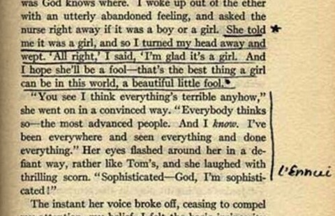 Sylvia Plath Annotates Her Copy of The Great Gatsby | Open Culture