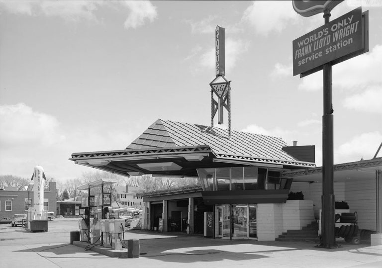 The Modernist Gas Stations of Frank Lloyd Wright and Mies van der Rohe