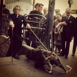 Salvador Dalí Takes His Anteater for a Stroll in Paris, 1969 | Open Culture