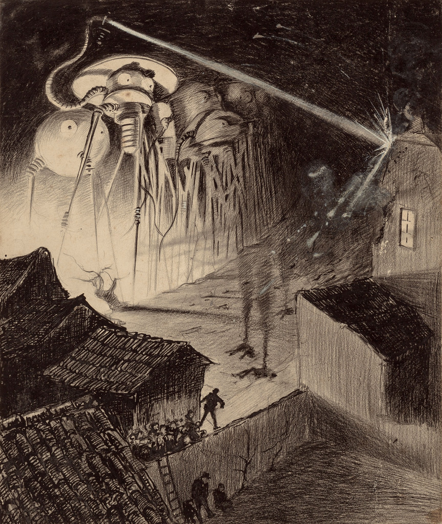 Horrifying Illustrations Of H G Wells War Of The Worlds Open Culture