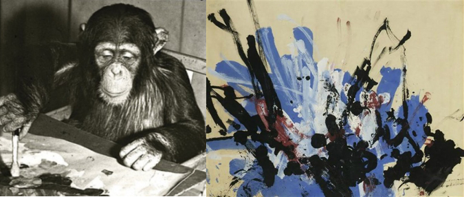 Congo, el chimpancé pintor del que se enamoraron Picasso y Miró