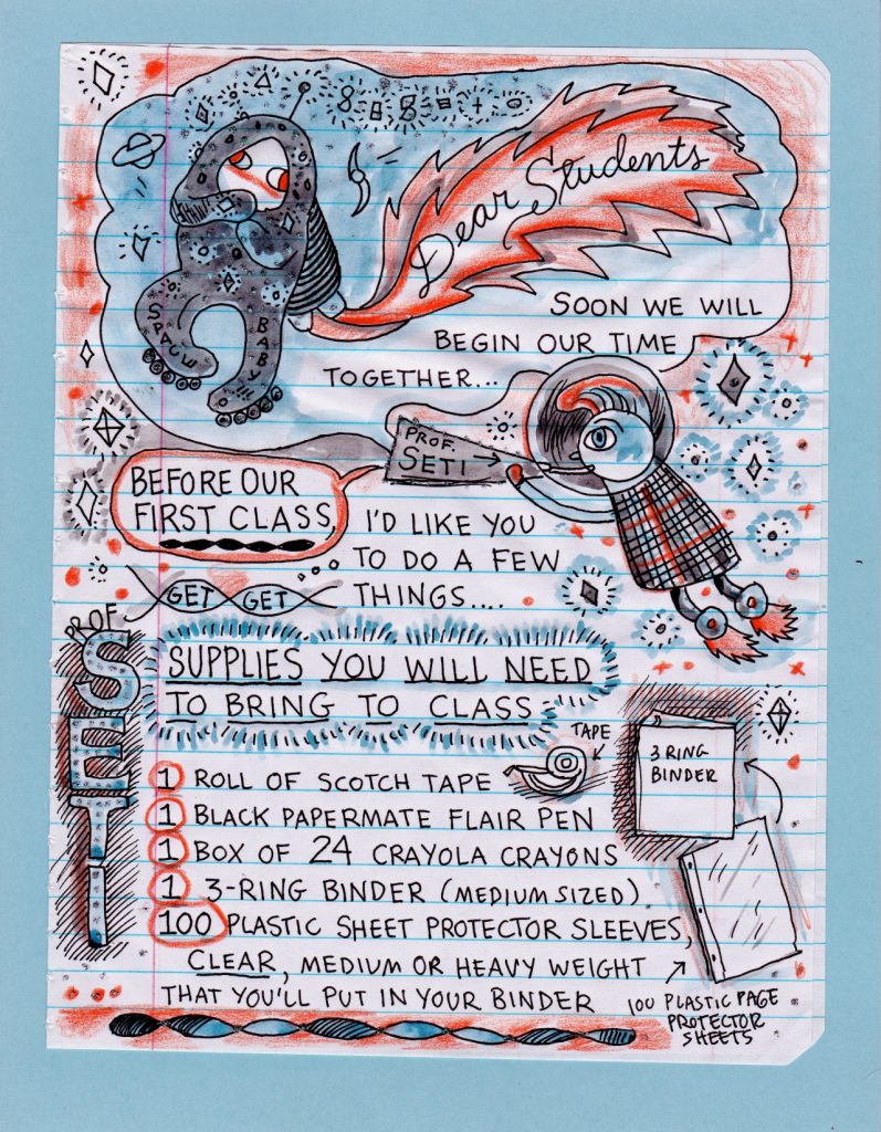 Lynda Barry’s Illustrated Syllabus & Homework Assignments from Her New