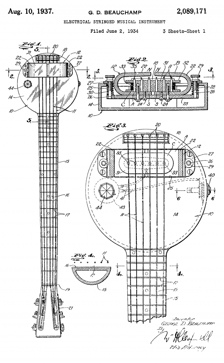 Behold the First Electric Guitar The 1931 "Frying Pan" Open Culture
